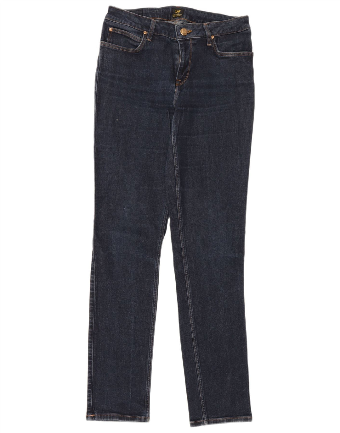 LEE Damen Marion Straight Jeans W30 L33 Blaue Baumwolle
