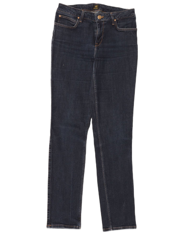LEE Damen Marion Straight Jeans W30 L33 Blaue Baumwolle