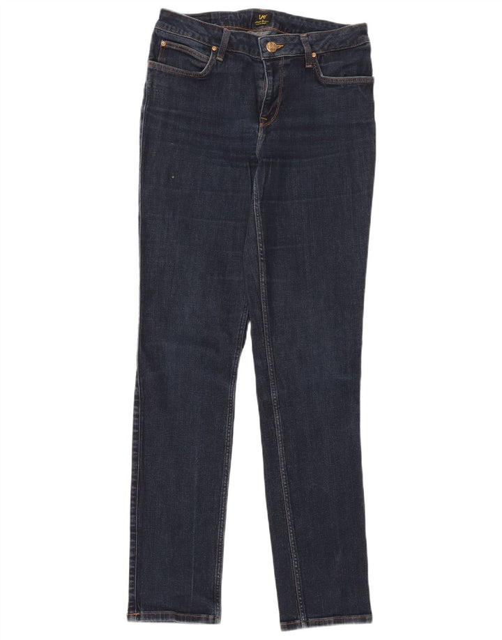 LEE Damen Marion Straight Jeans W30 L33 Blaue Baumwolle