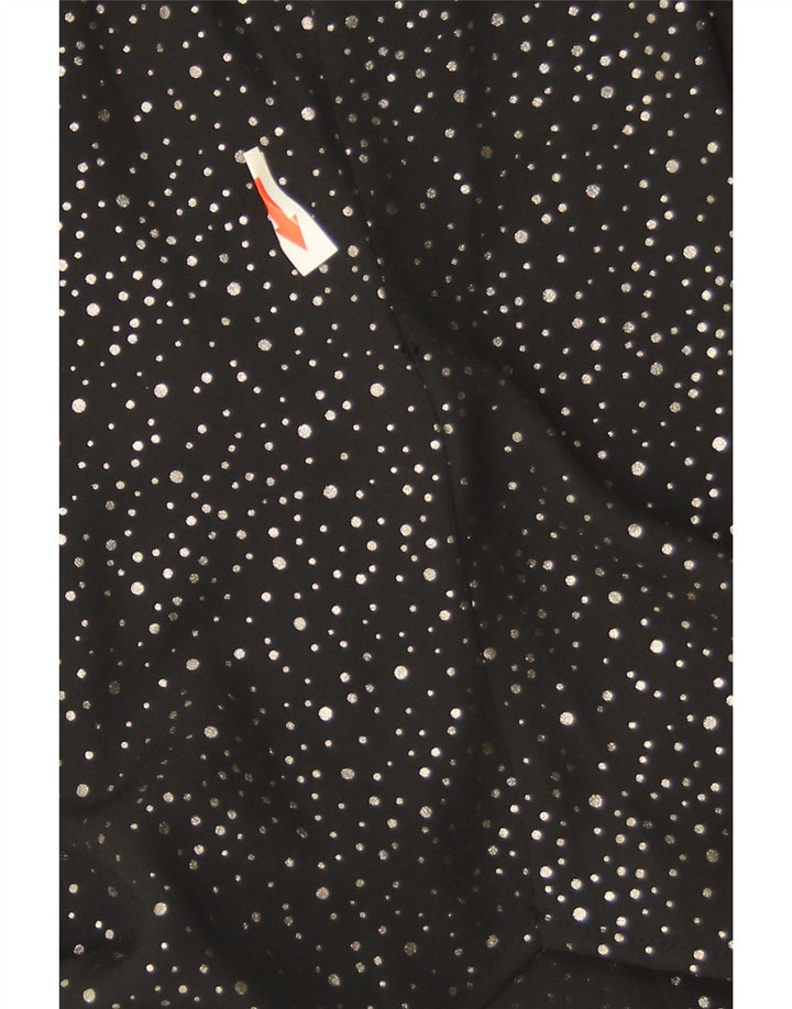 Marks & Spencer Damen-Hemdbluse in Übergröße, Gr. 18, XL, Schwarz gefleckt