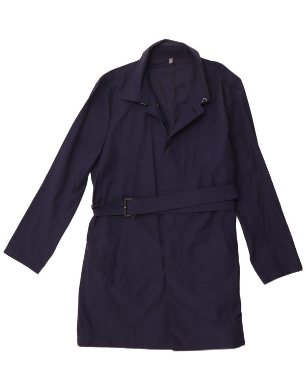 BONOBOS Damen Trenchcoat UK 18 XL Marineblau Baumwolle