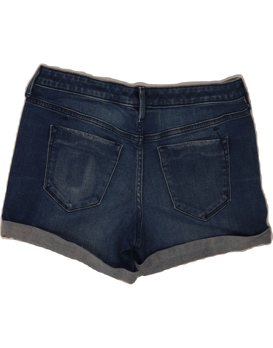 MOSSIMO Womens Mid Rise Denim Shorts US 4 Small W27  Navy Blue Cotton Vintage Mossimo and Second-Hand Mossimo from Messina Hembry 