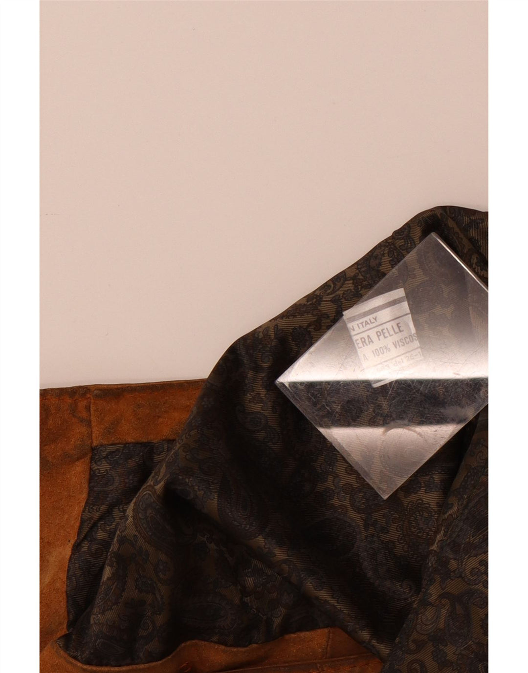 Vintage Herren Wildlederweste Kleines braunes Leder