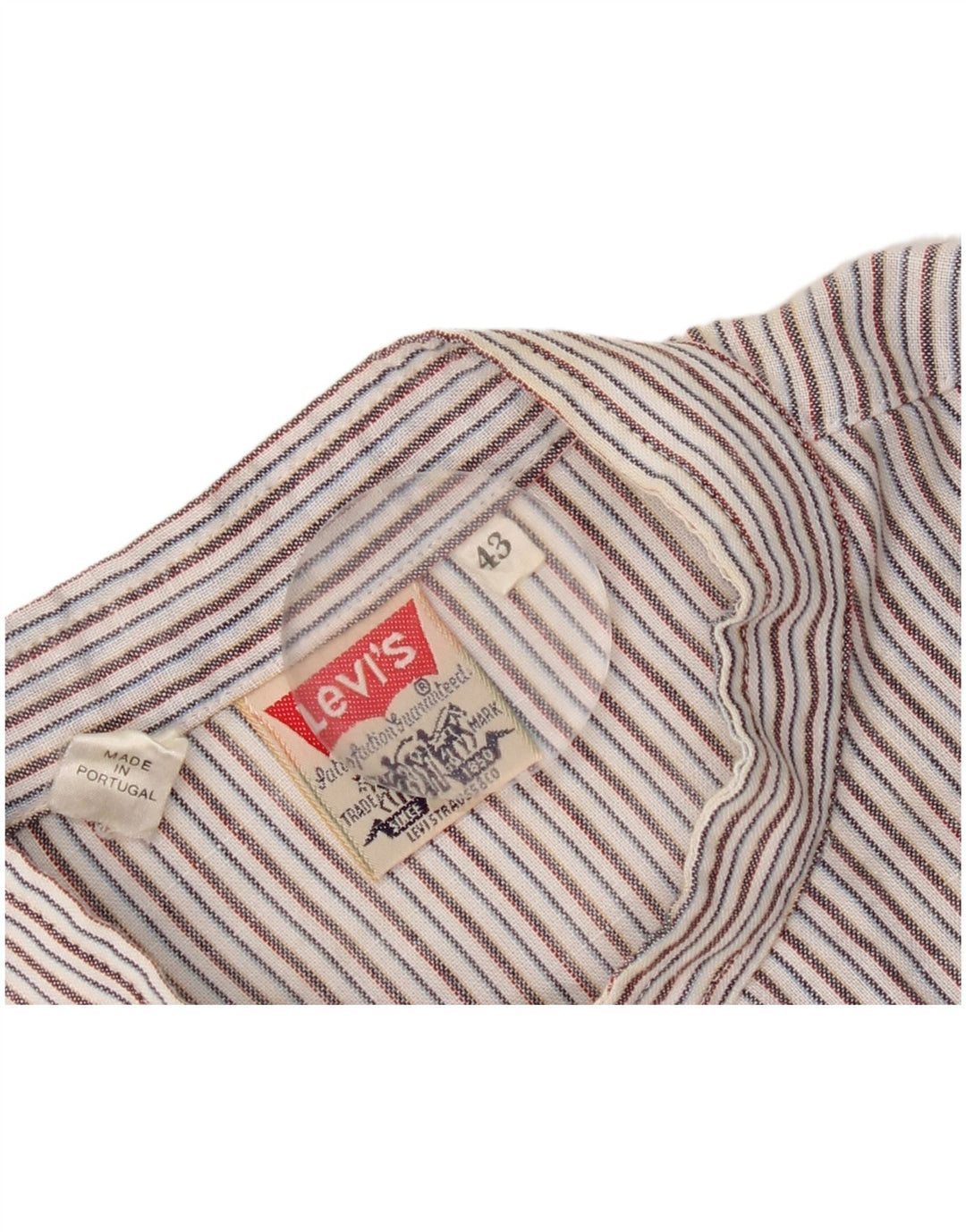 Levi's Herrenhemd, Größe 43, groß, mehrfarbig, gestreift, Baumwolle