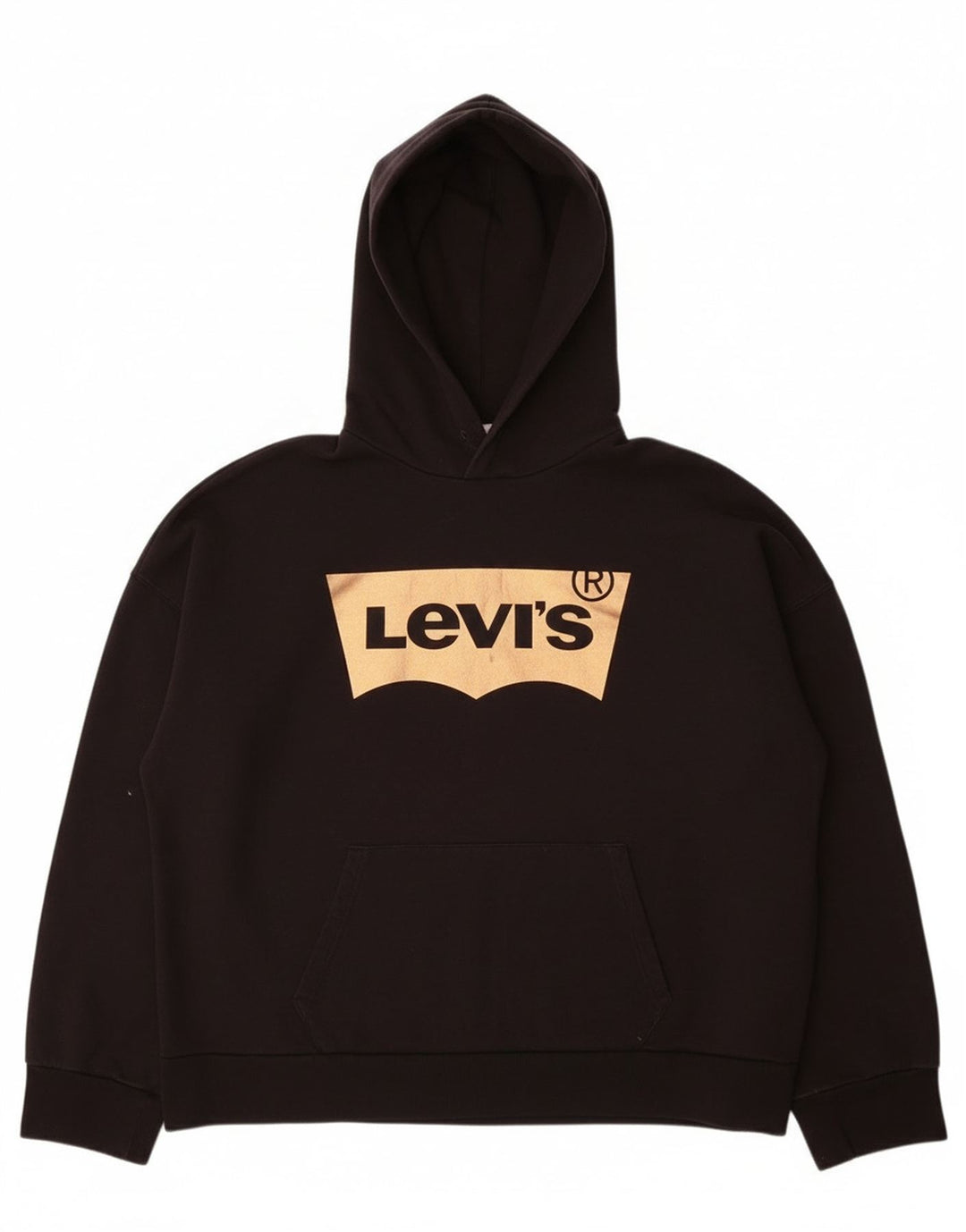 Levi's Herren-Kapuzenpullover mit Grafik, Größe S, schwarze Baumwolle