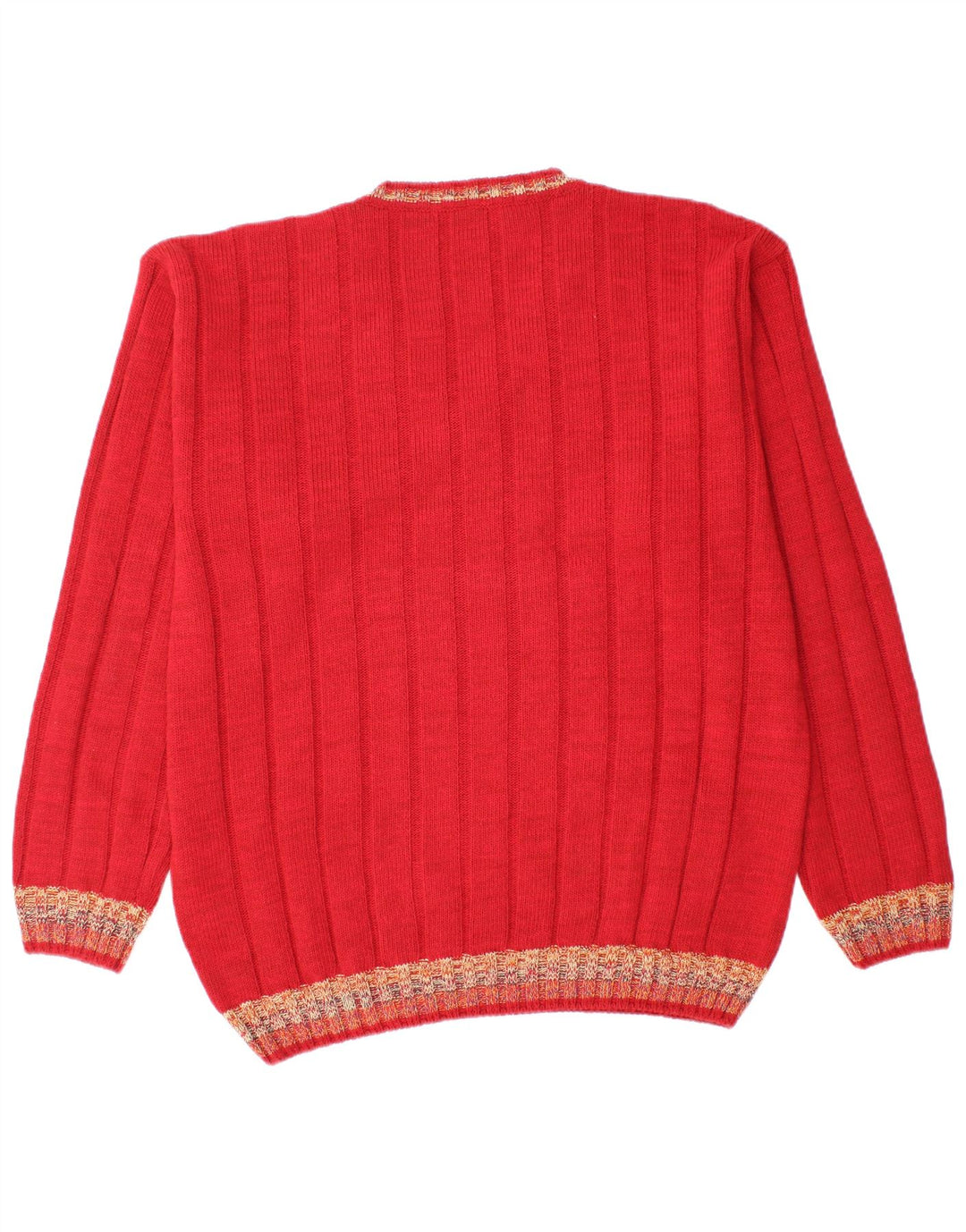 Dardano Herren-Pullover mit V-Ausschnitt, 2XL, rote Wolle
