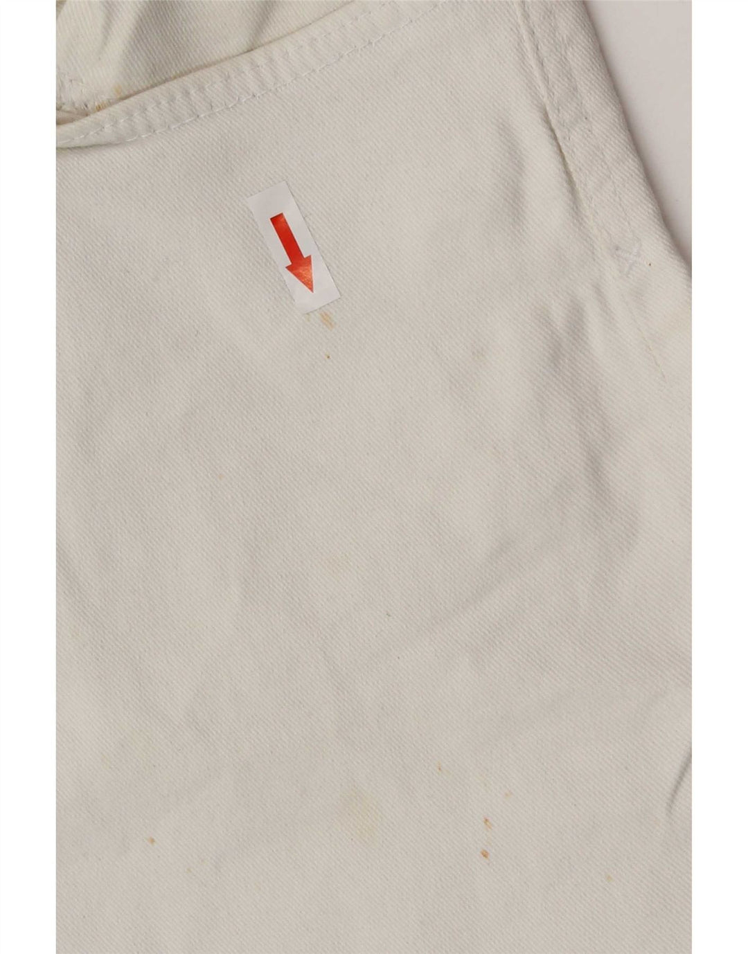 Zara Herren-Jeans im Used-Look, kurz geschnitten, EU 40, mittelgroß, W31, L25, weiße Baumwolle