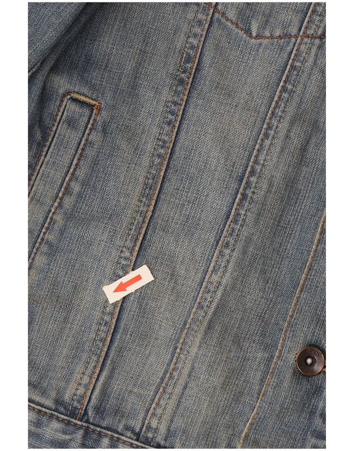 Oviesse Damen Jeansjacke UK 16 Large Blaue Baumwolle