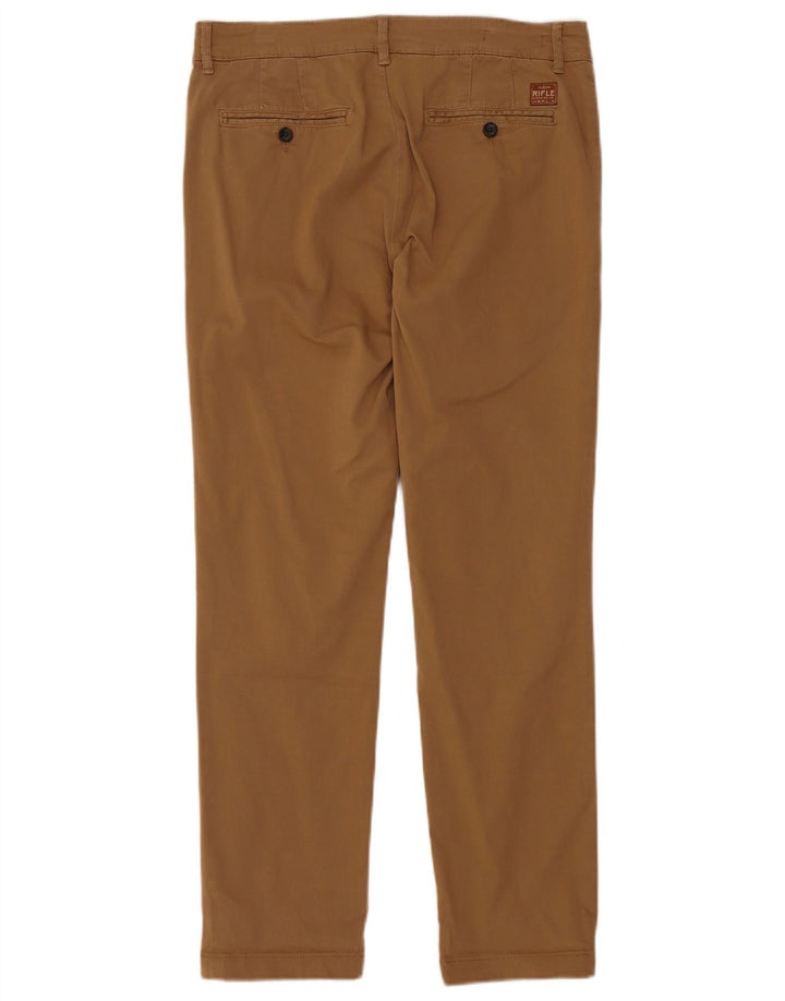 RIFLE Herren Slim Chinohose W32 L30 Beige Baumwolle