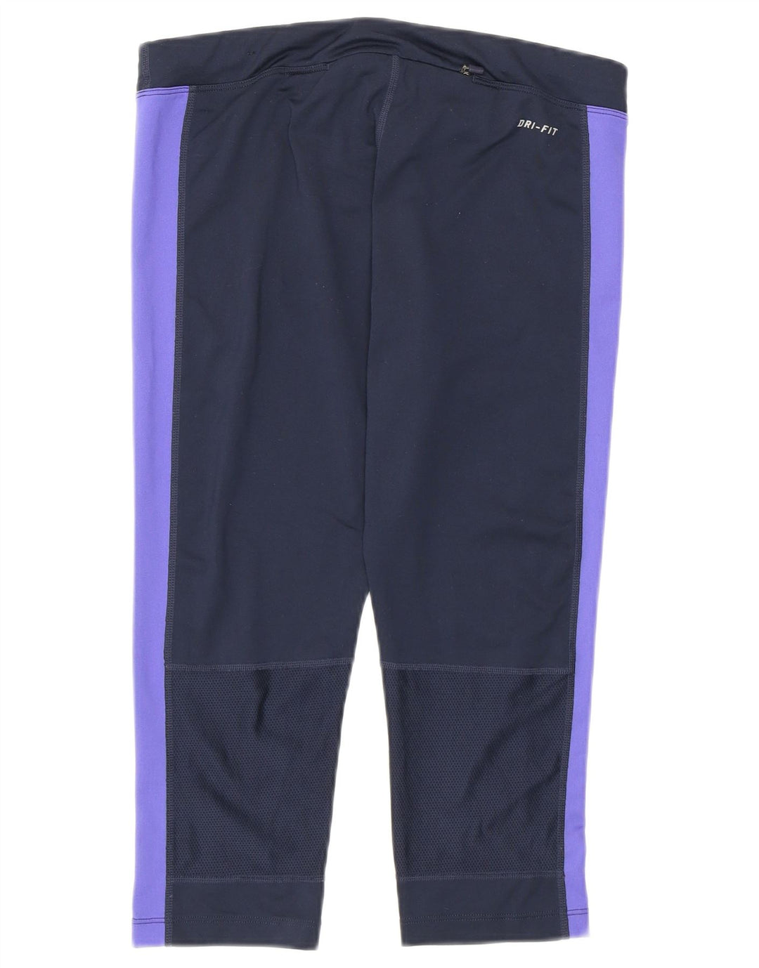 Nike Dri Fit Capri-Leggings für Damen, UK 12, mittleres Marineblau, Farbblock