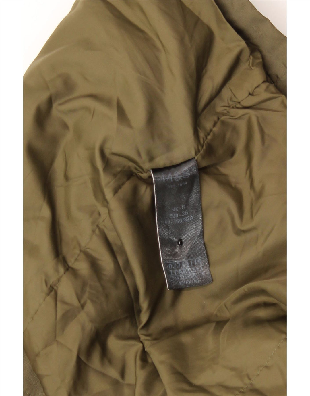 Marks & Spencer Damen-Regenjacke mit Kapuze, übergroß, Gr. 8, Khaki