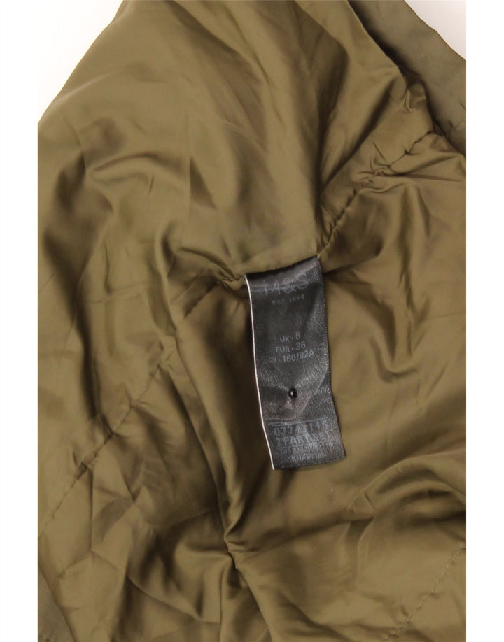 Marks & Spencer Damen-Regenjacke mit Kapuze, übergroß, Gr. 8, Khaki