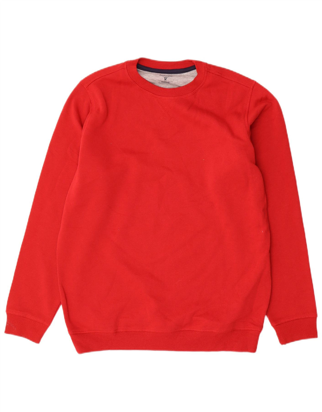 James Pringle Herren-Sweatshirt-Pullover, mittelrote Baumwolle