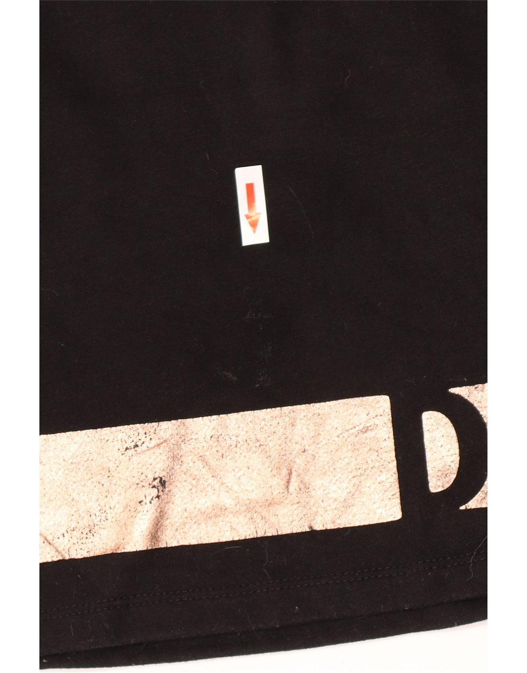 Dkny Womens Oversized Crop Sweatshirt Pullover UK 10 Small Schwarz Farbblock