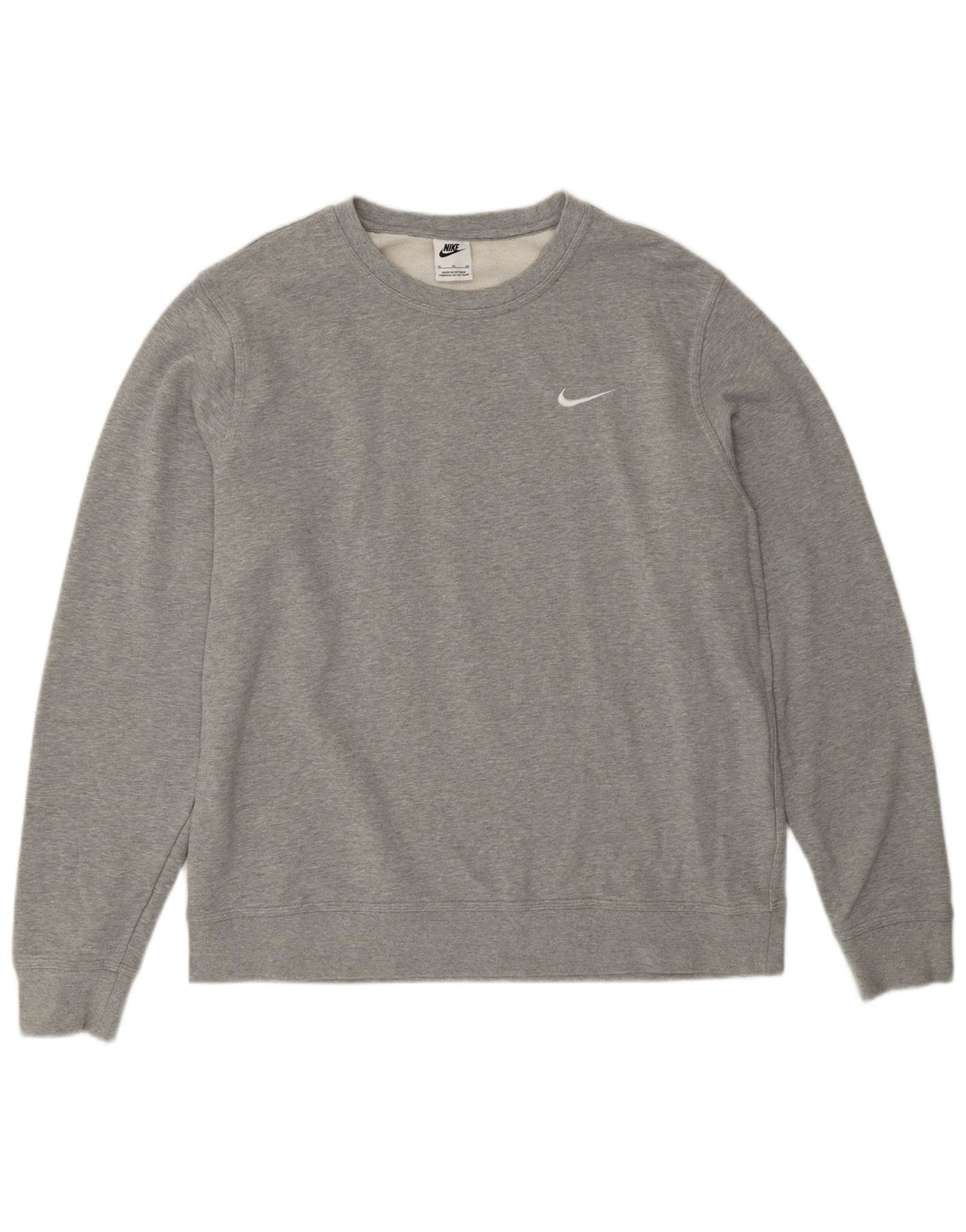 Nike Herren Sweatshirt Pullover XL Grau gefleckte Baumwolle