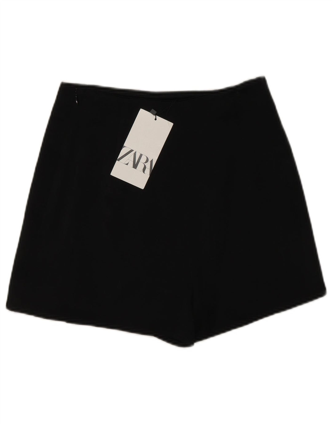 ZARA Damen Wickelrock XS W24 Schwarz Viskose