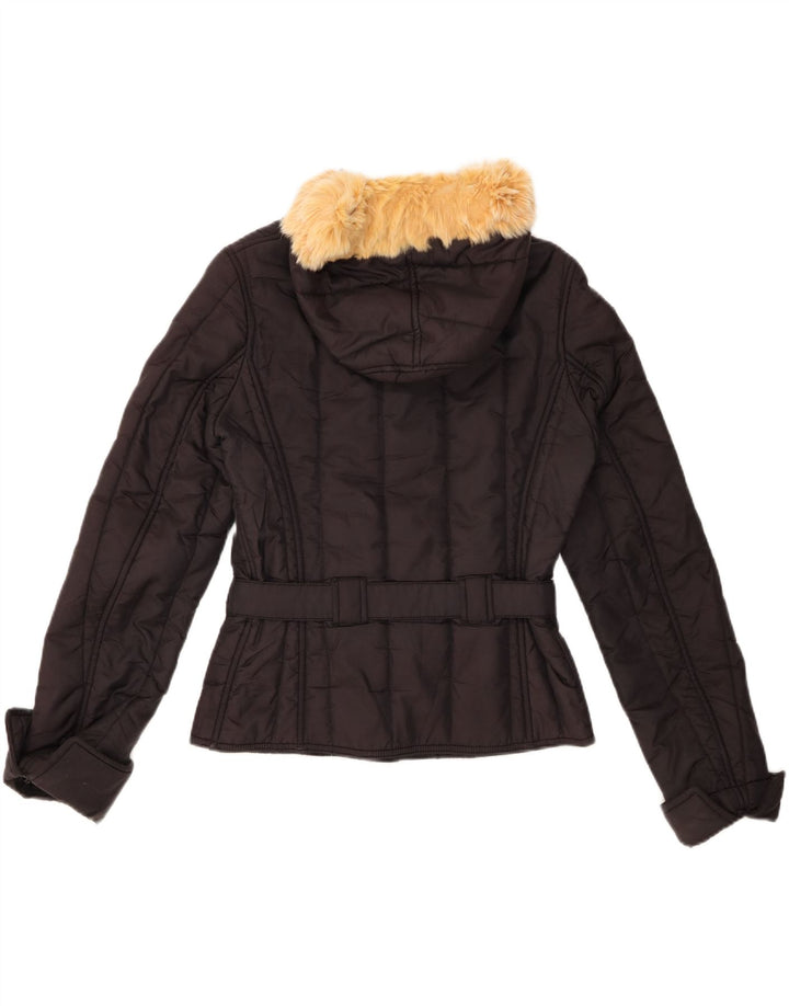 REFRIGIWEAR Wattierte Damenjacke mit Kapuze, UK 14, Mittelschwarz, Polyamid