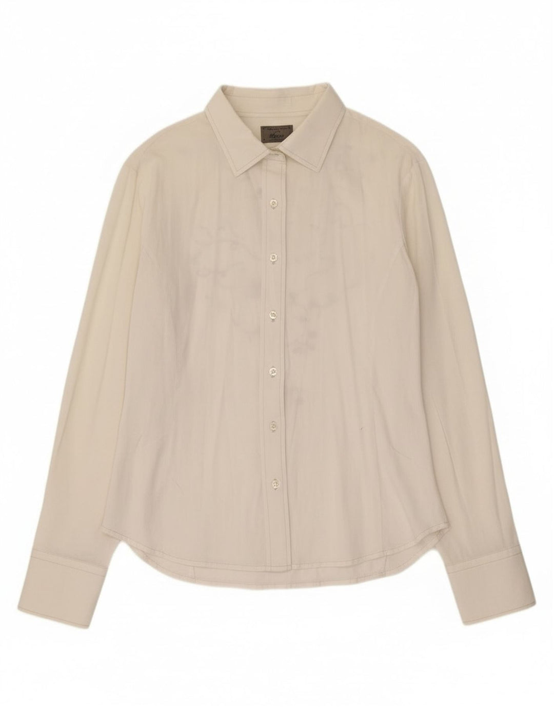 Replay Womens Graphic Shirt UK 14 Großes weißes Blumenmuster