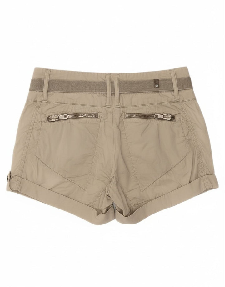 Liu Jo Damen Shorts W29 Mittelbeige Baumwolle