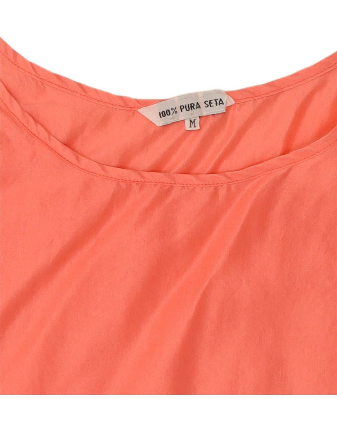 VINTAGE Womens Sleeveless Blouse Top UK 14 Medium Pink Silk Vintage Vintage and Second-Hand Vintage from Messina Hembry 