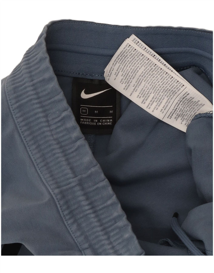 NIKE Herren-Trainingshose aus mittelblauer Colourblock-Baumwolle