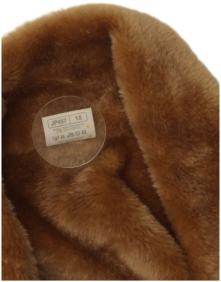 Classics Damen Sherpa-Mantel UK 18 XL Beige Polyester