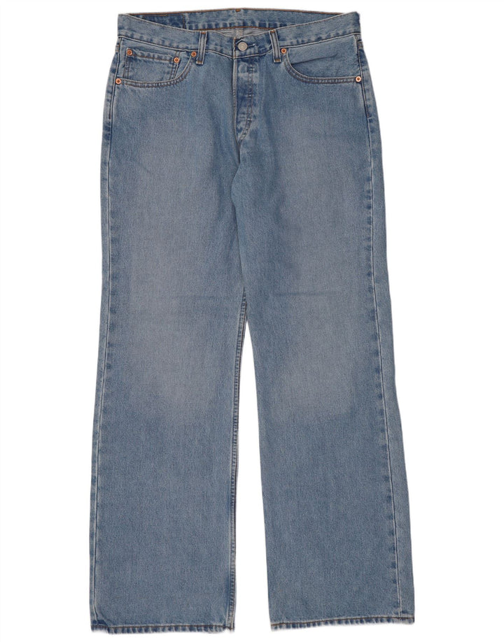 Levi's Herren 527 Bootcut Jeans W34 L32 Blaue Baumwolle