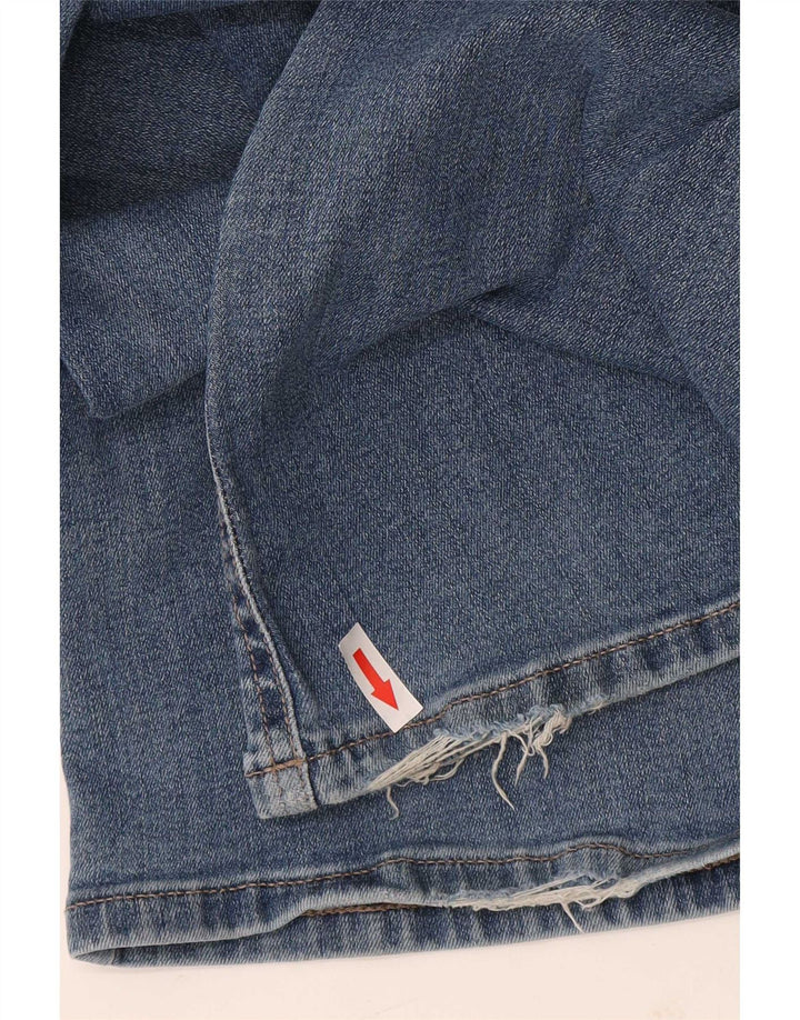 Dkny Damen Schlagjeans W27 L31 Blaue Baumwolle