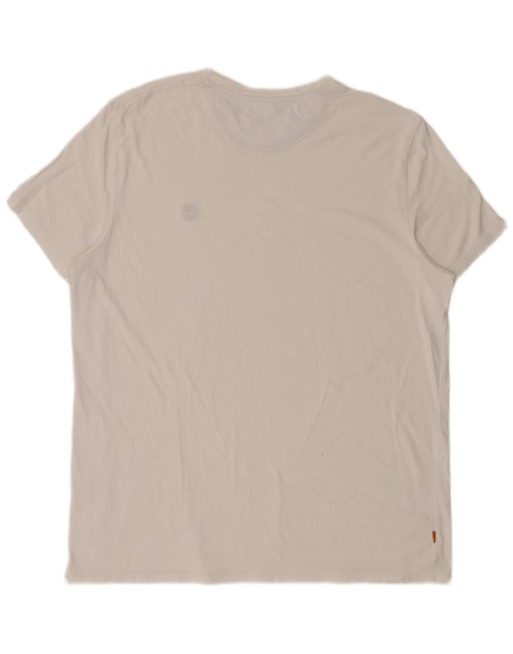 Timberland Herren Slim Fit T-Shirt Top 2XL Weiß