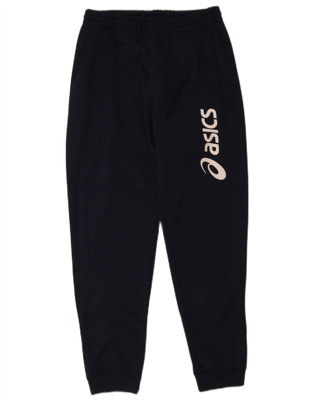 Asics Herren-Trainingshose mit Grafik, mittelgroß, Marineblau, Polyester