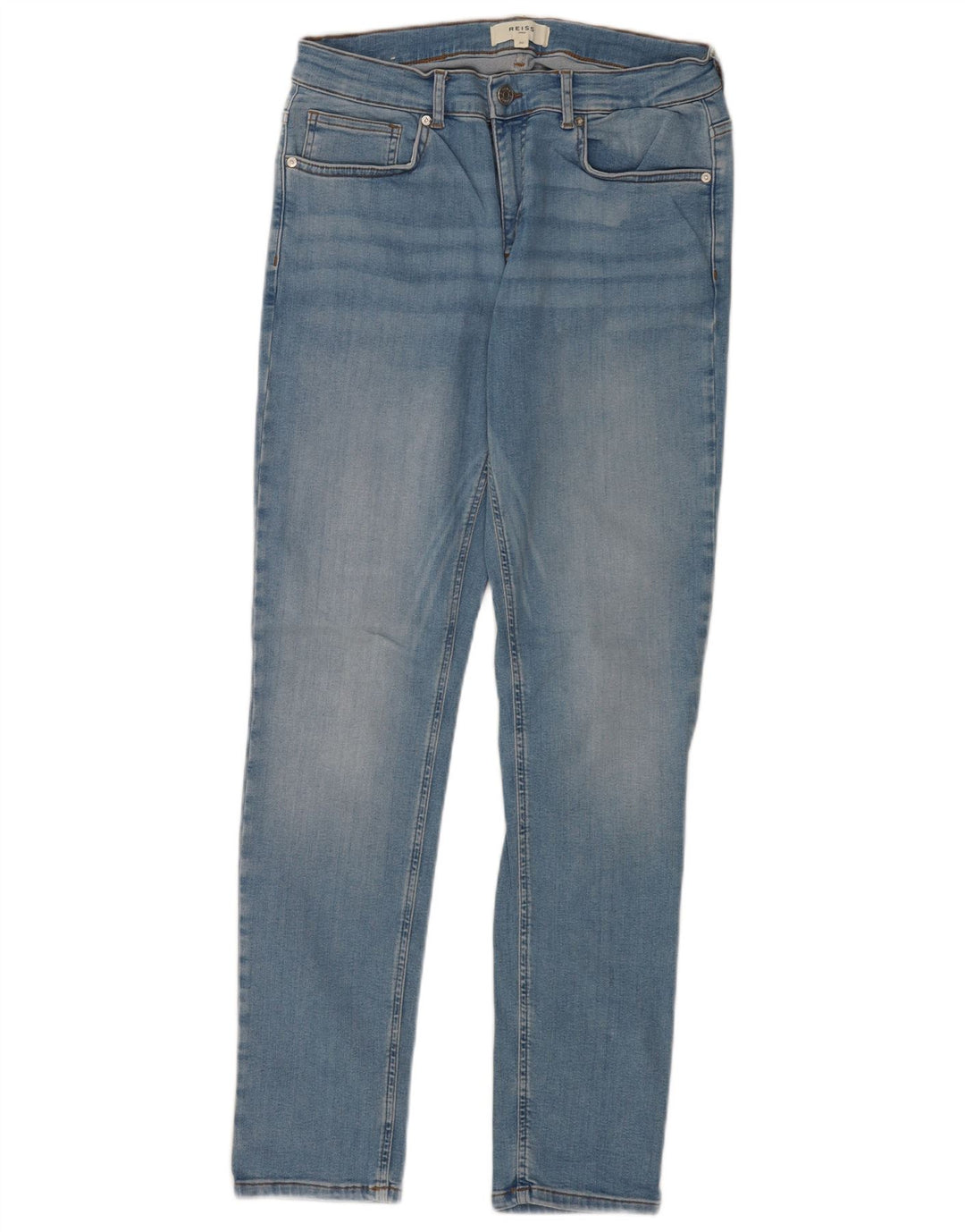Reiss Herren Slim Jeans W32 L32 Blaue Baumwolle