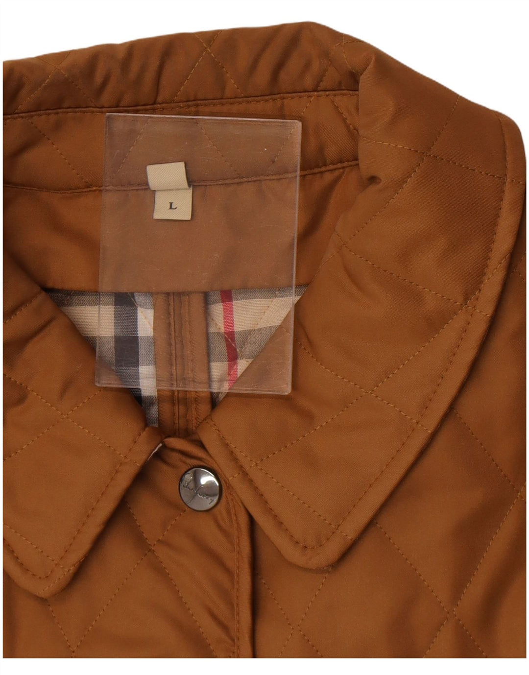 Burberry Damen Steppjacke UK 16 Large Beige Baumwolle