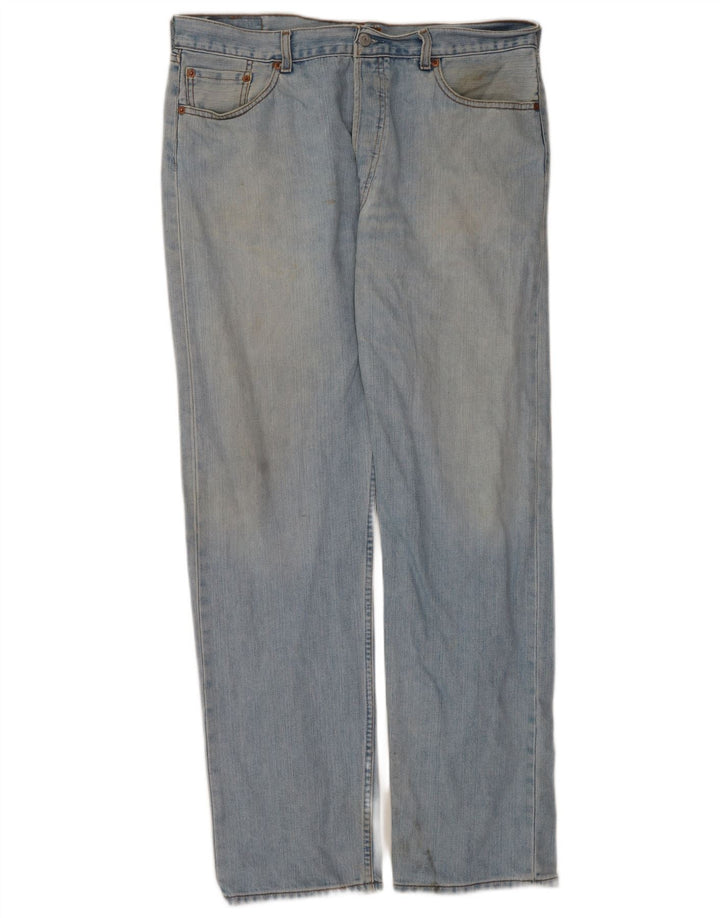 Levi's Herren 501 Straight Jeans W38 L34 Blaue Baumwolle