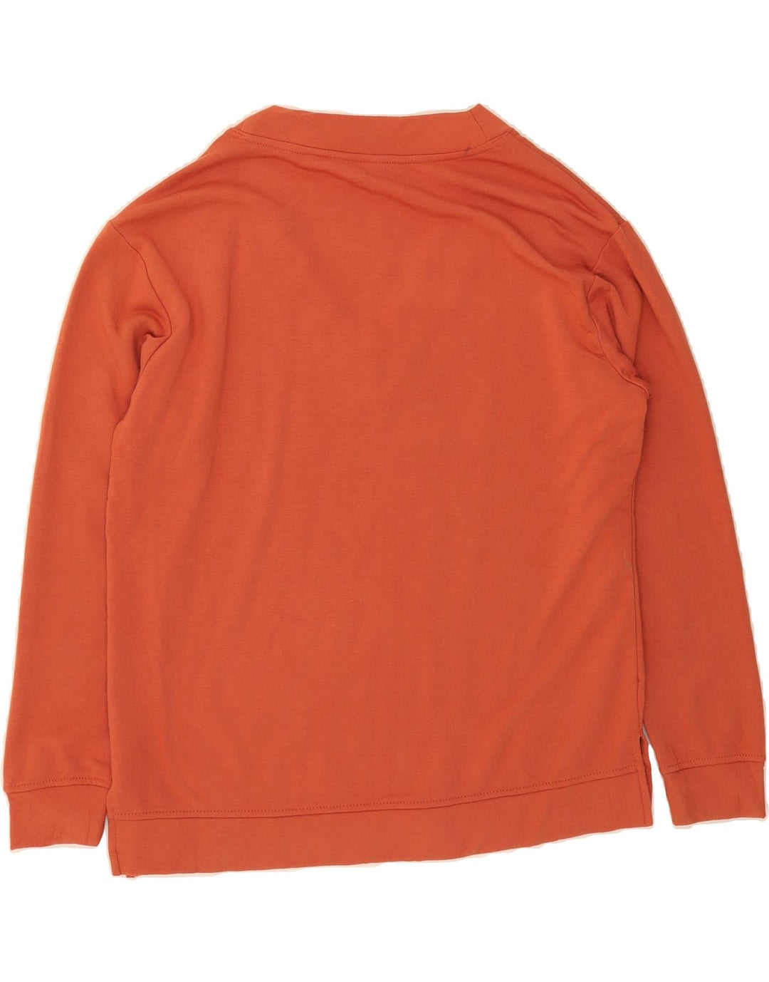 ORVIS Womens Oversized Crop Sweatshirt Jumper UK 14 Medium Orange Modal Vintage Orvis and Second-Hand Orvis from Messina Hembry 