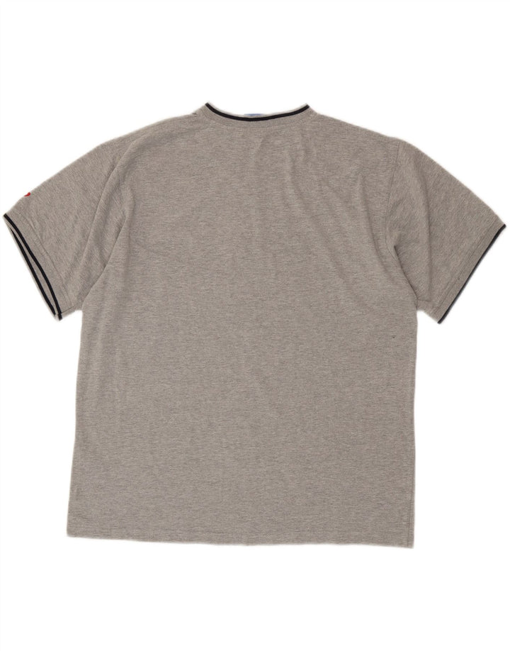 ASICS Mens T-Shirt Top Medium Grey Cotton
