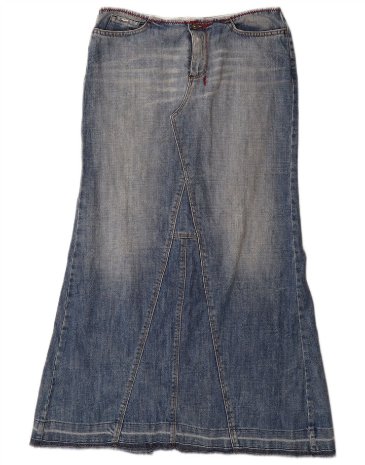 GAS Damen-Jeansrock mit hoher Taille, Größe S, W27, Blau