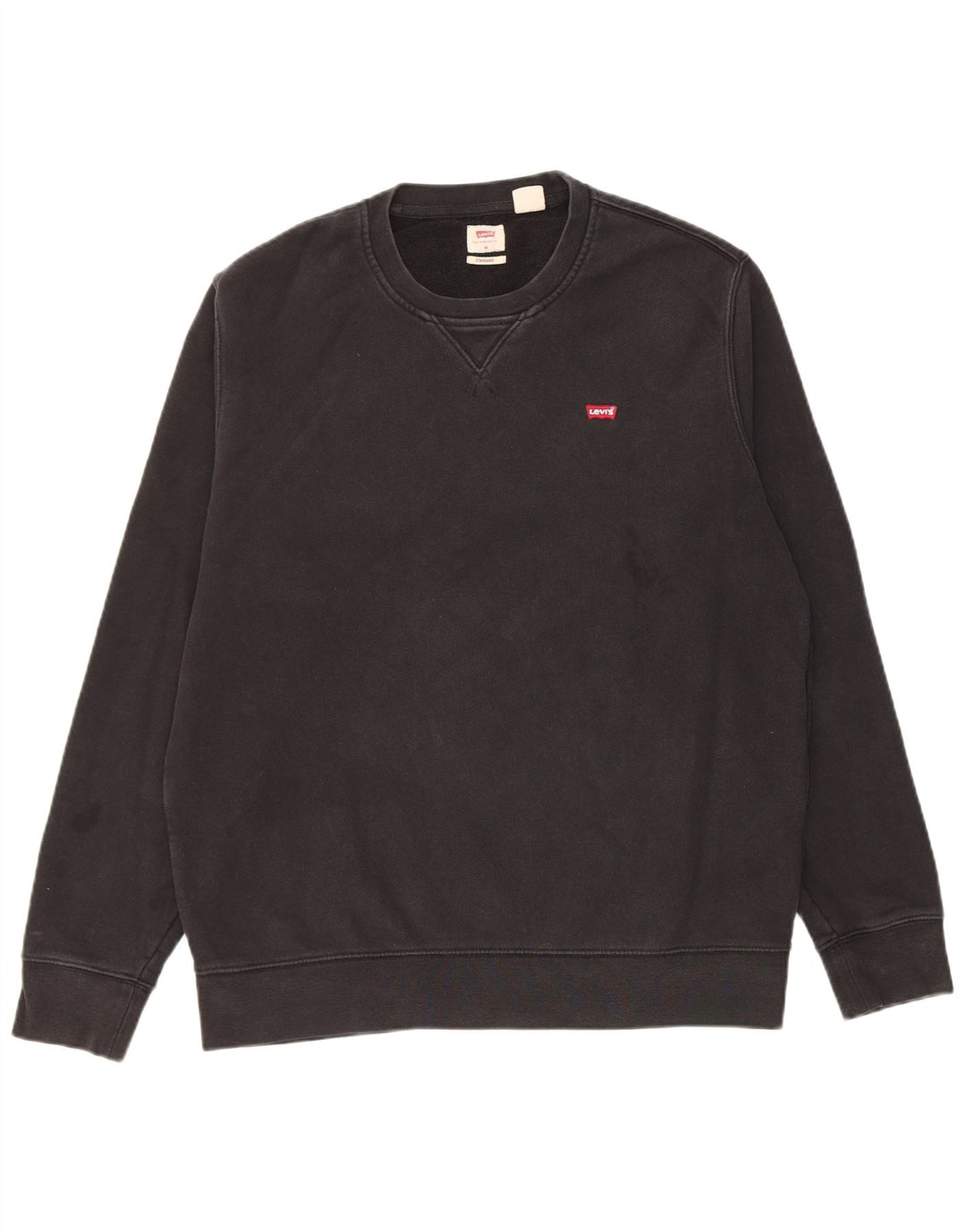 Levi's Herren-Sweatshirt mit Standard-Passform, mittelschwarze Baumwolle