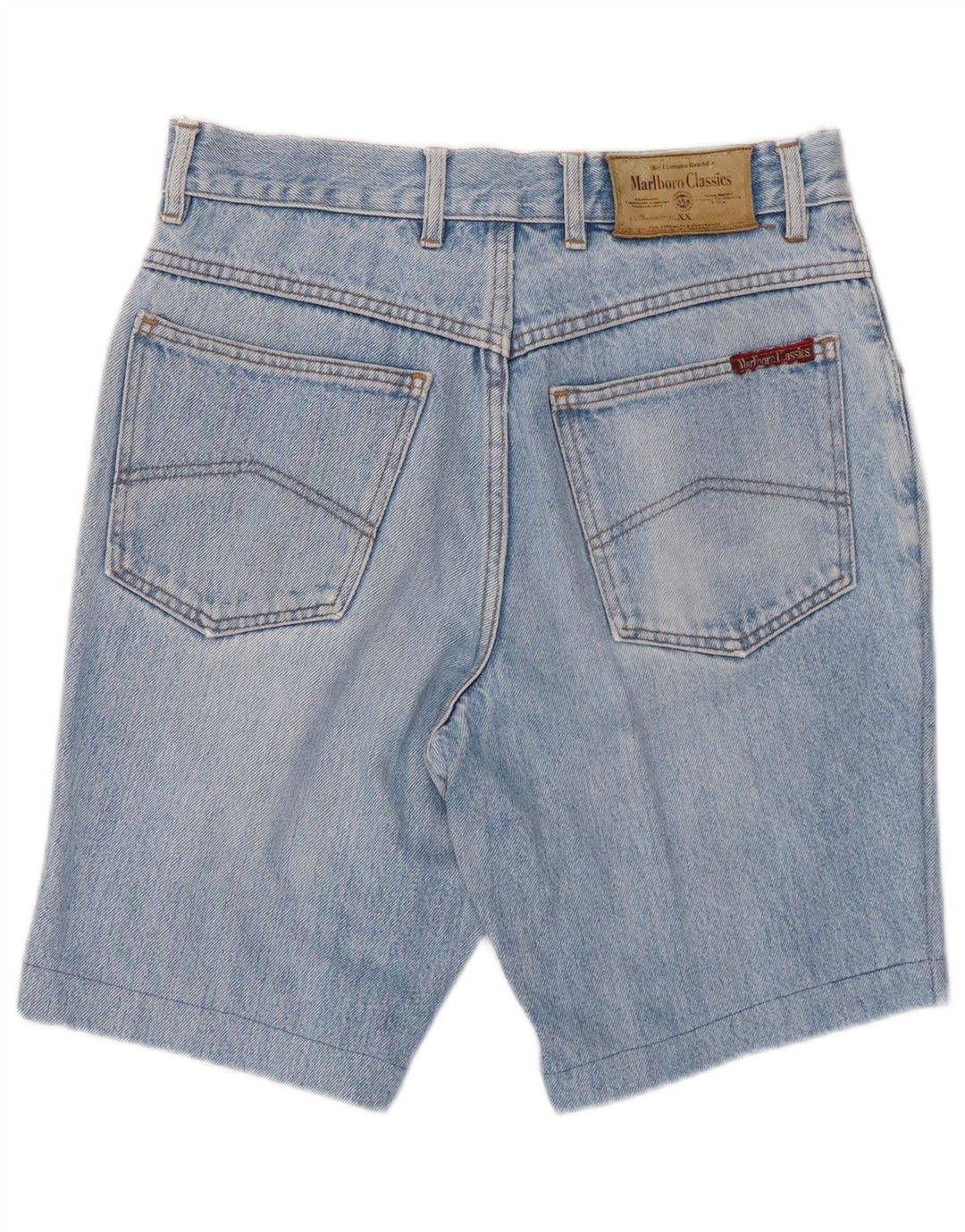 MARLBORO CLASSICS Herren Distressed Denim Shorts W29 Small Blau