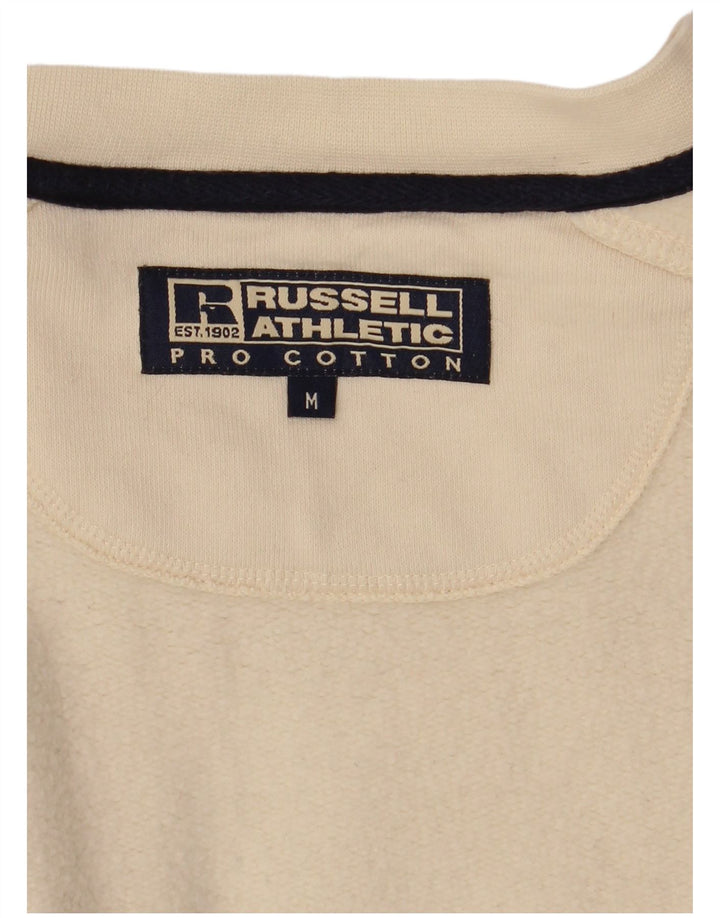 RUSSELL ATHLETIC Herren Sweatshirt Pullover Medium Off White