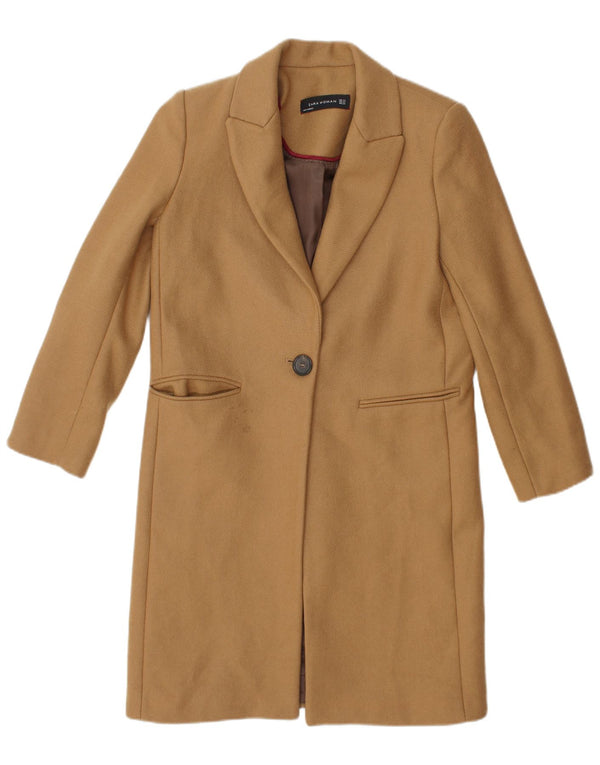 Zara Damen Mantel UK 6 XS Braun