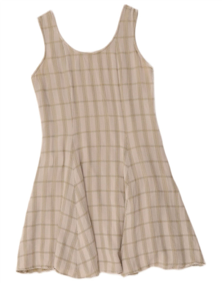 Bagutta Damen ärmelloses Swingkleid IT 40 Small Green Check