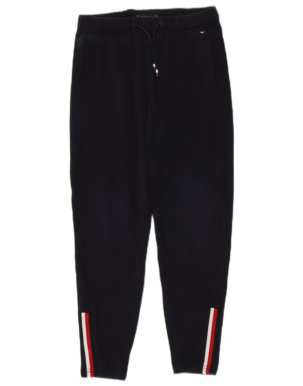 Tommy Hilfiger Trainingshose für Jungen, 11–12 Jahre, marineblau, gestreift, Baumwolle