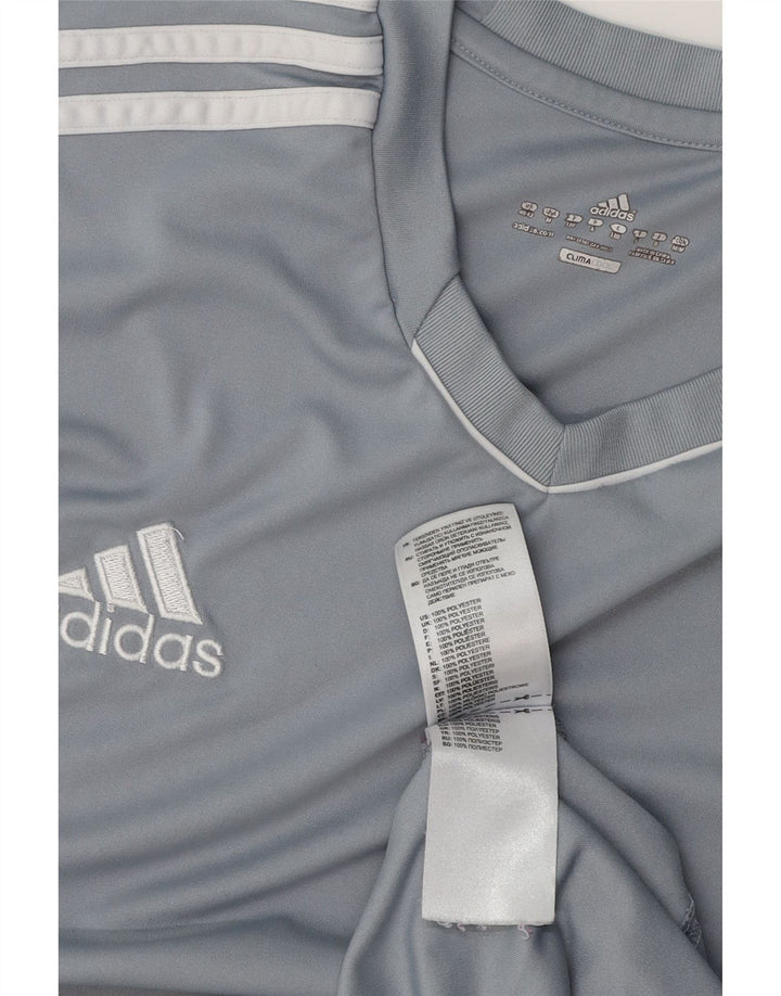 ADIDAS Herren Climacool Weste Top UK 40/42 Mittelblaues Colourblock-Polyester