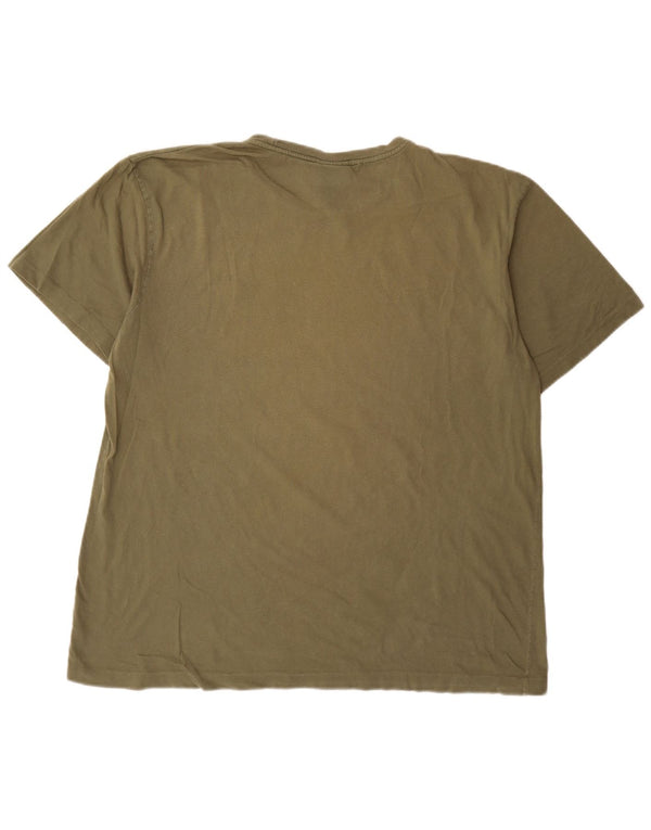 Polo Ralph Lauren Herren T-Shirt Top Large Khaki Baumwolle