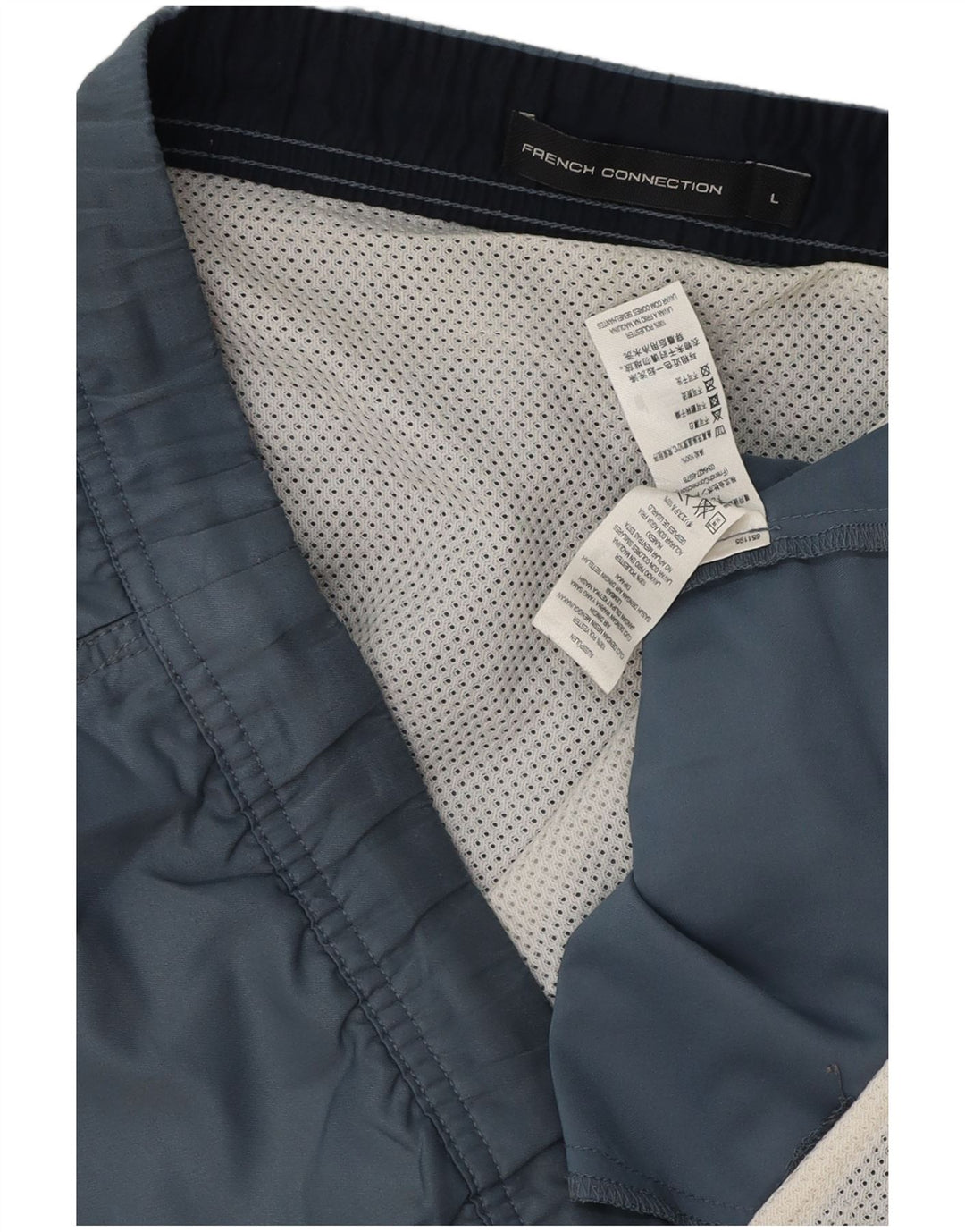 FRENCH CONNECTION Herren-Badeshorts, groß, graues Polyester