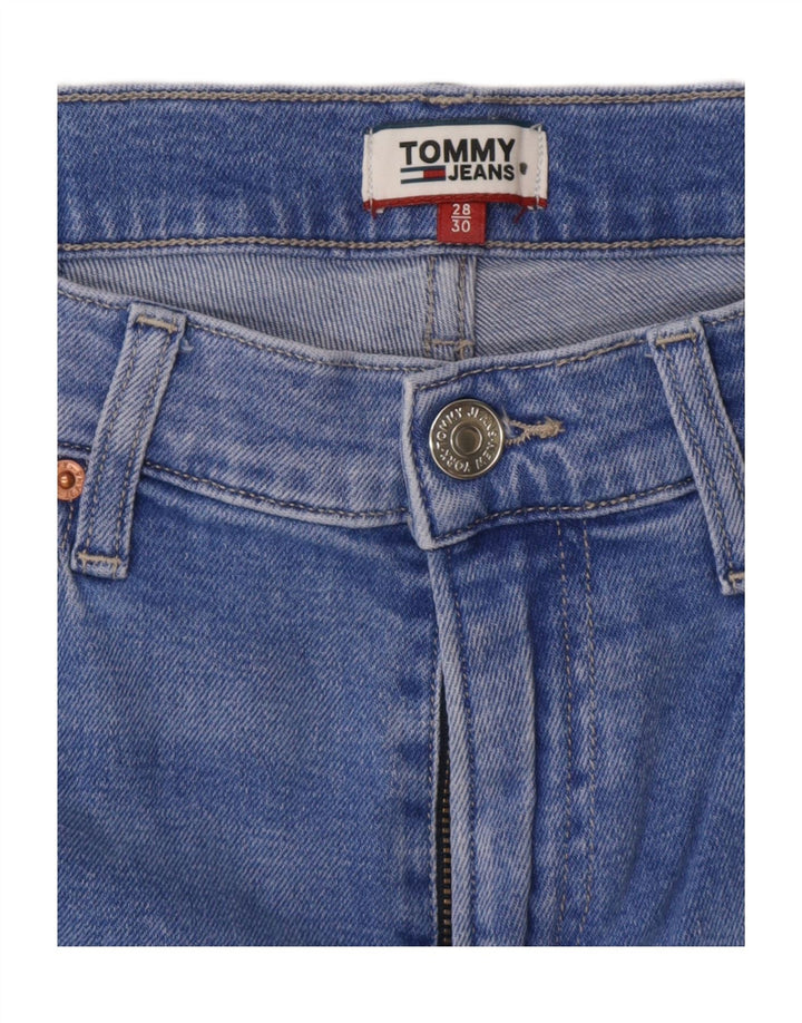 TOMMY HILFIGER Damen Slim Jeans W28 L26 Blaue Baumwolle