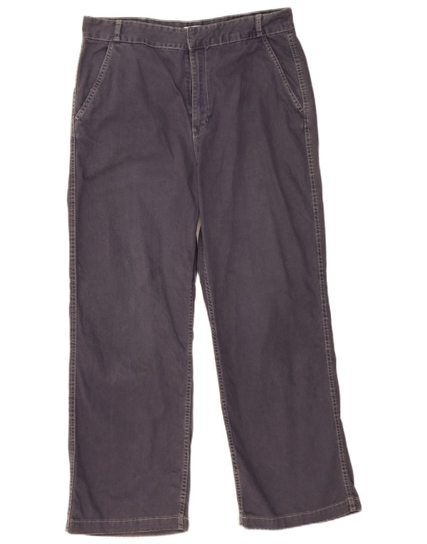Gerade Chino-Hose für Damen von Zara, EU 42, Größe L, W32, L29, Marineblau