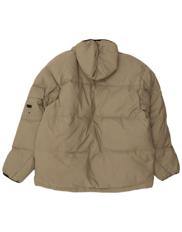 PEPE JEANS Wattierte Herrenjacke mit Kapuze, UK 40, Größe L, Grün, Polyester