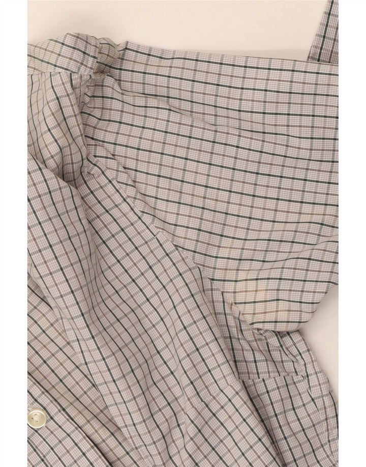 Benetton Damenhemd UK 14 Large Graue Baumwolle