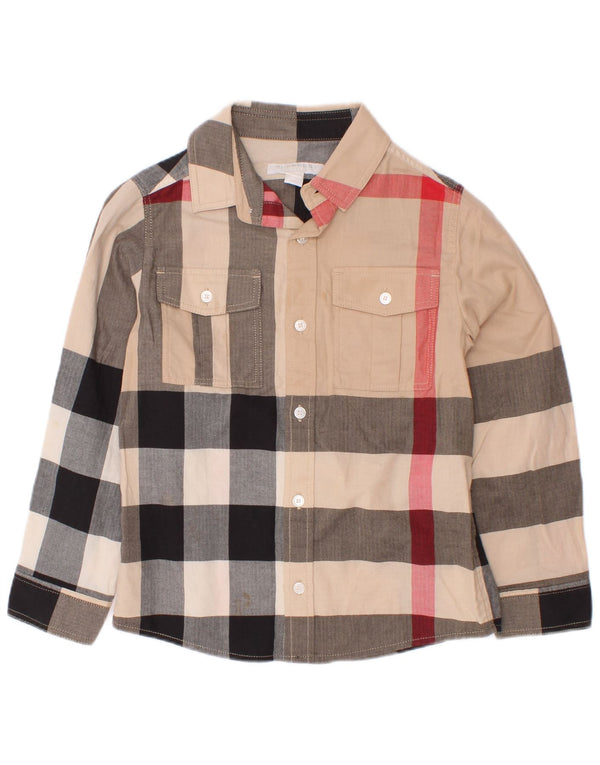 Burberry-Hemd für Jungen, 5–6 Jahre, mehrfarbig, kariert, Baumwolle